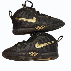 Nike Air Little Posite Pro 2018 Color-Metallic Gold Black Size 10 C #843769-010